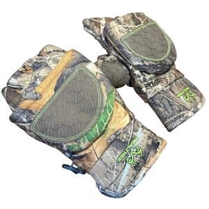 Realtree Youth L/XL Gloves Pop Top Flip Top Hunting Outdoors Thermal Nonslip